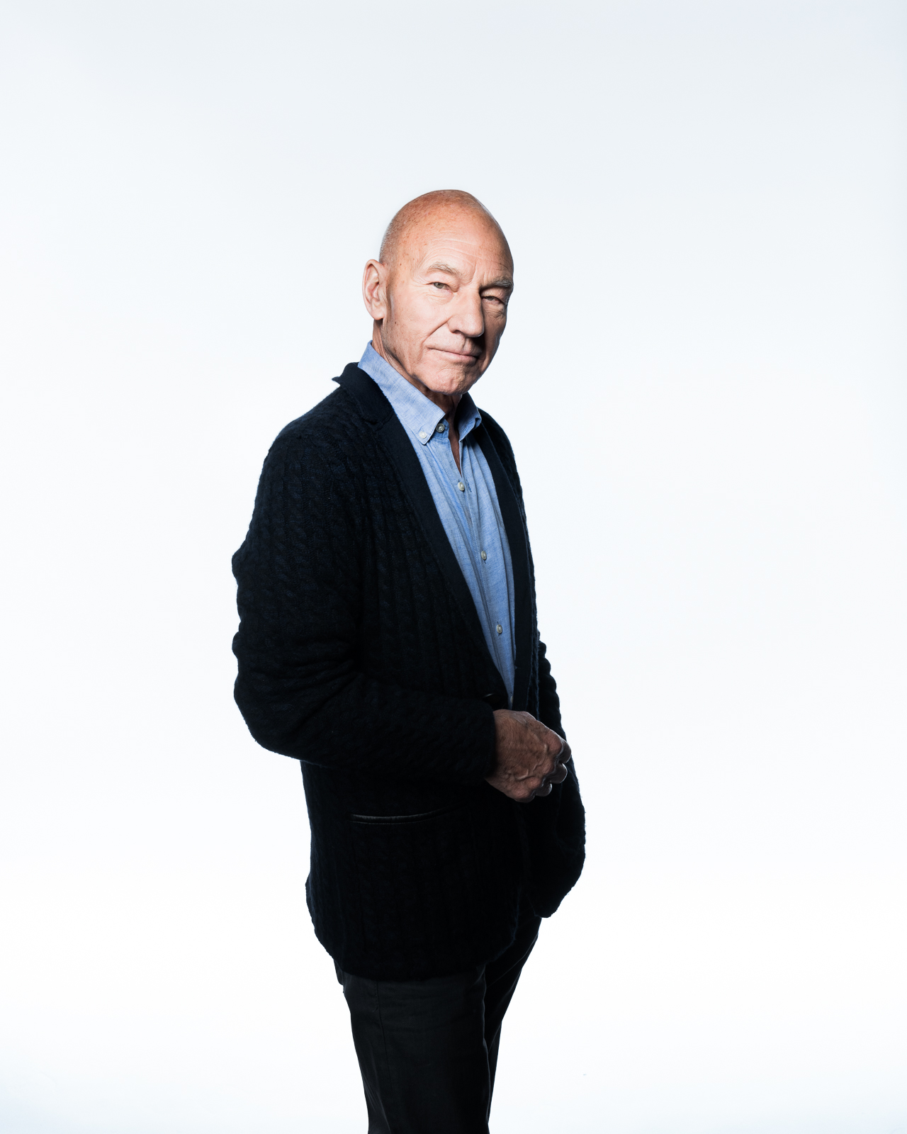 Sir Patrick Stewart photographed by Eric Schwabel