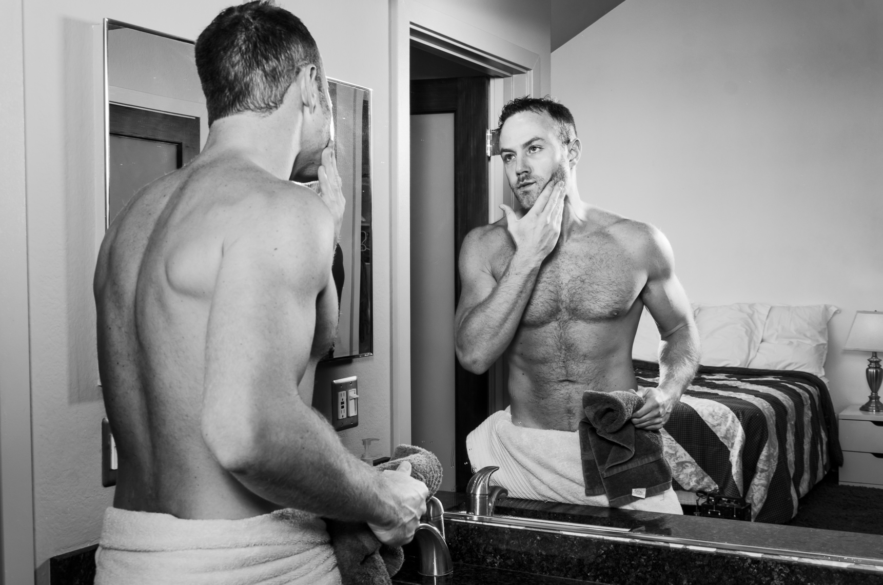 Paul Zahn Shaving by Eric Schwabel